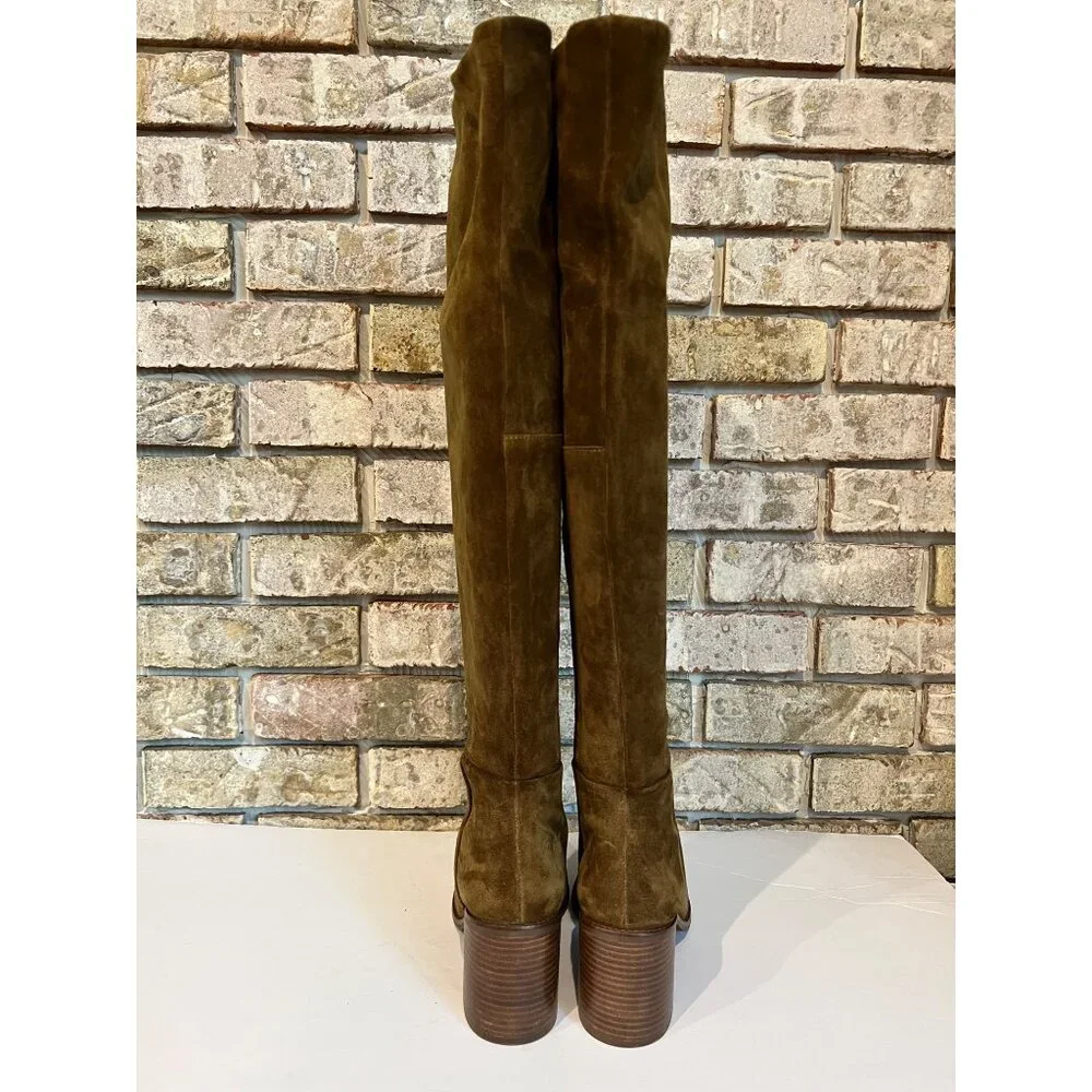 Seychelles Gifted Suede Womens Zipper Over-The-Knee Boots Brown Size 6